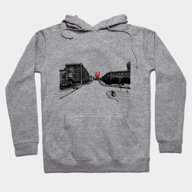 Boston Citgo Sign/ Fenway Shirt Hoodie by illustravery